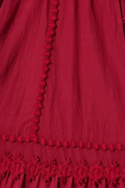 New Yasmina Midi Dress in Wine Dresses|Casual